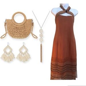 Backless halter dress (only dress for sale)